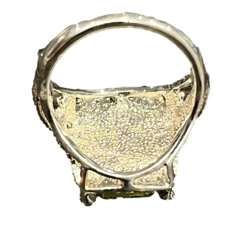 Cocktail Ring Sz 6.5, Olivine color